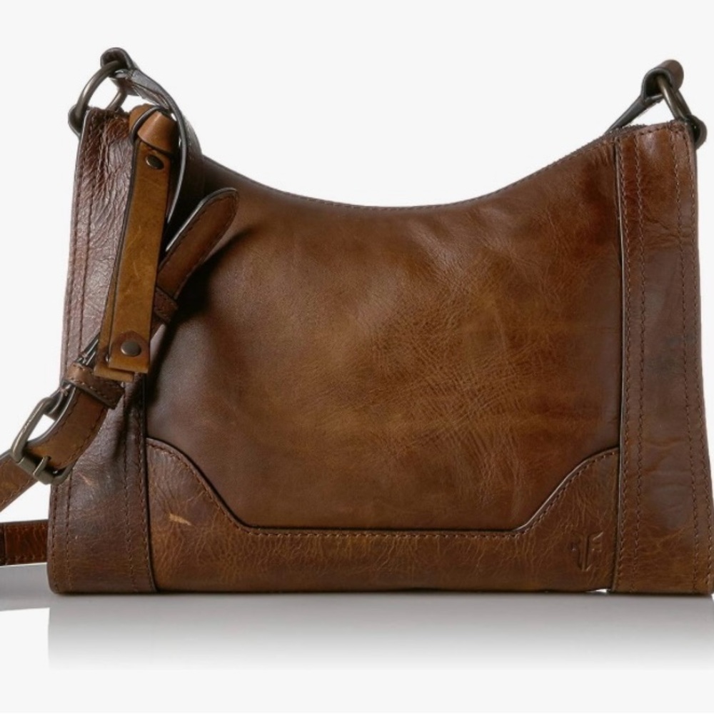 Frye Melissa zip leather crossbody bag